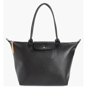 Longchamp Black Large Le Pliage City Shoulder Tote. Office Travel
